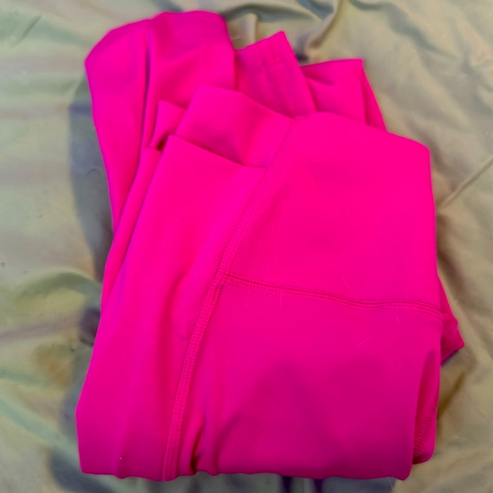 Cute hot pink leggings stretchy